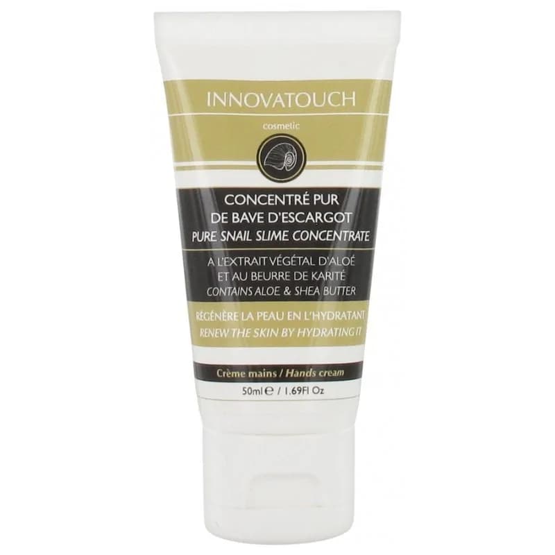 INNOVATOUCH  Crème Mains Réparatrice au concentré pur de bave d'escargot  50 ML