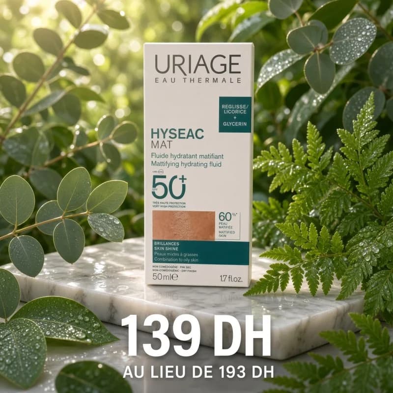 URIAGE HYSEAC MAT FLUIDE HYDRATANT SPF 50+ 50 ML