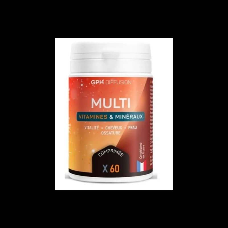 GPH DIFFUSION MULTIVITAMINES ET MINÉRAUX 60 comprimes