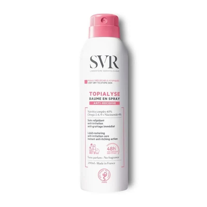 SVR TOPIALYSE Baume en Spray Peaux Très Sèches à Atopique 200ml