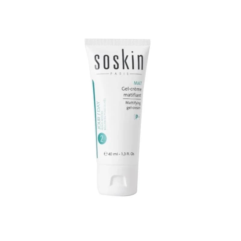 SOSKIN PURIFIANT+ GEL-CREME MATIFIANT 40ml Peaux Mixtes À Grasses