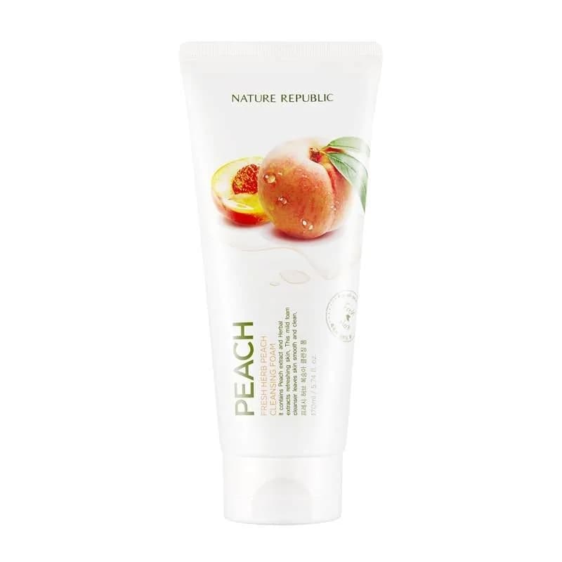 Nature Republic FRESH HERB PEACH CLEANSING FOAM 170ml