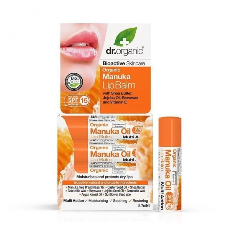 DR. ORGANIC BAUME À LÈVRES AU MIEL DE MANUKA  5.7 ML