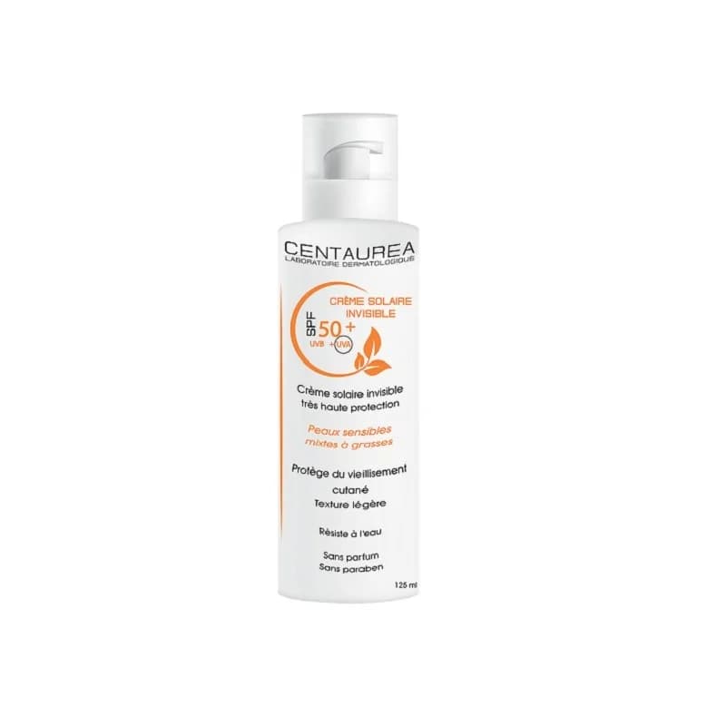 CENTAUREA Crème Solaire Invisible Spf50+ 125ml