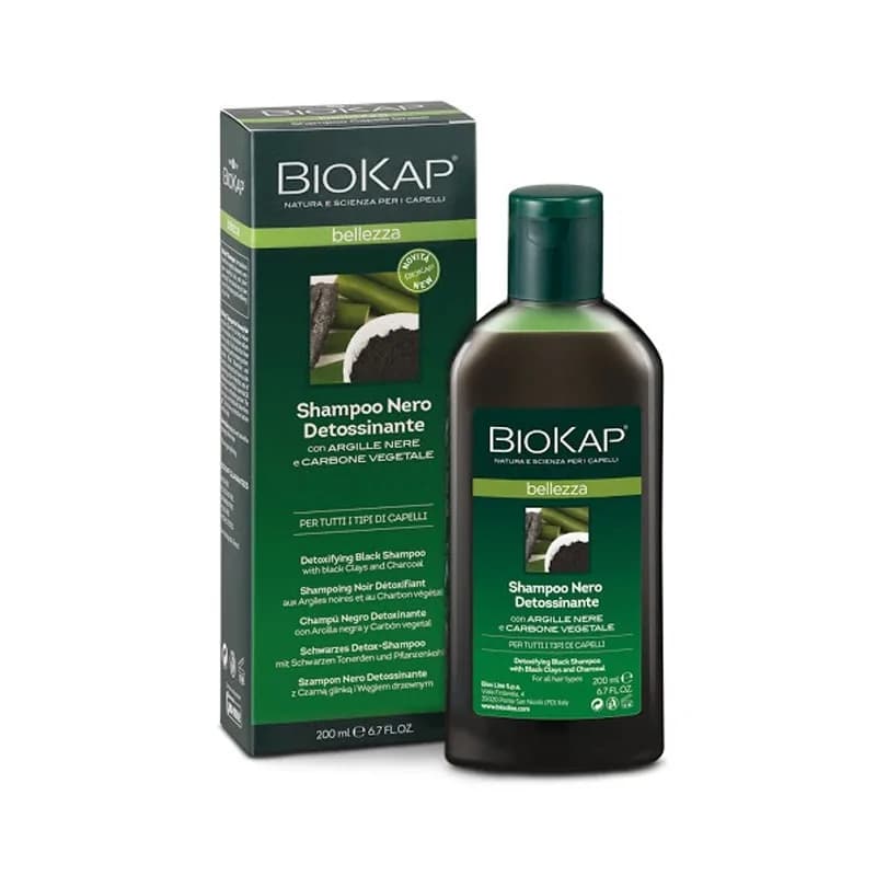 Biokap Shampoing noir detoxifiant Belleza  200 ml