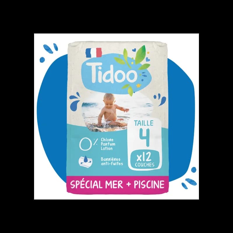 TIDOO CULOTTES DE BAIN T4/M 8-15KG 12 U