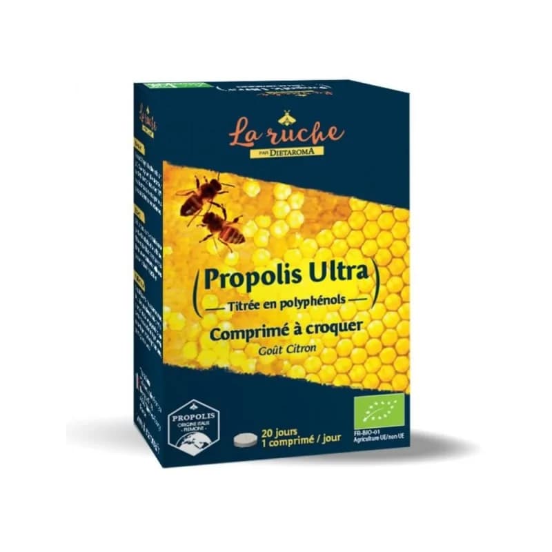 DIETAROMA PROPOLIS BIO  IMMUNITÉ 20 COMPRIMÉS À CROQUER