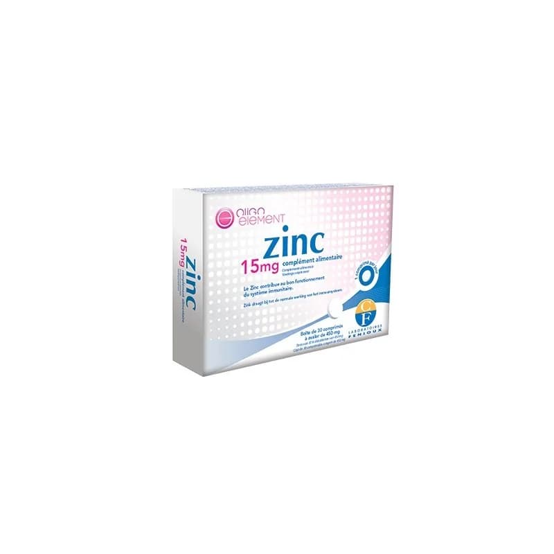 FENIOUX ZINC 15MG COMPRIMÉS 30X450MG