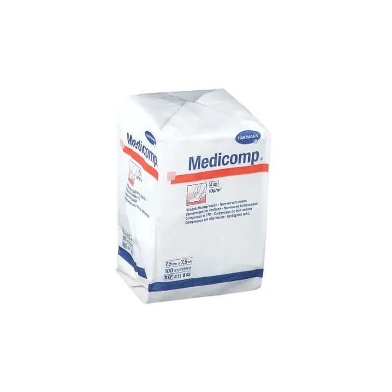 Hartmann Medicompresses 7.5*7.5cm 100/Boite