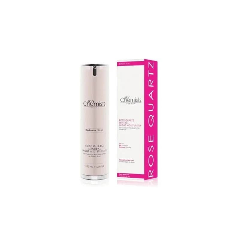SkinChemists Soin Hydratant Anti-Âge De Nuit Au Quartz Rose 50ml