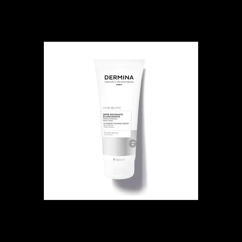 DERMINA SENSI-BLANC CREME MOUSSANTE ECLAIRCISSANTE VISAGE TOUS TYPES DE PEAUX 200ML