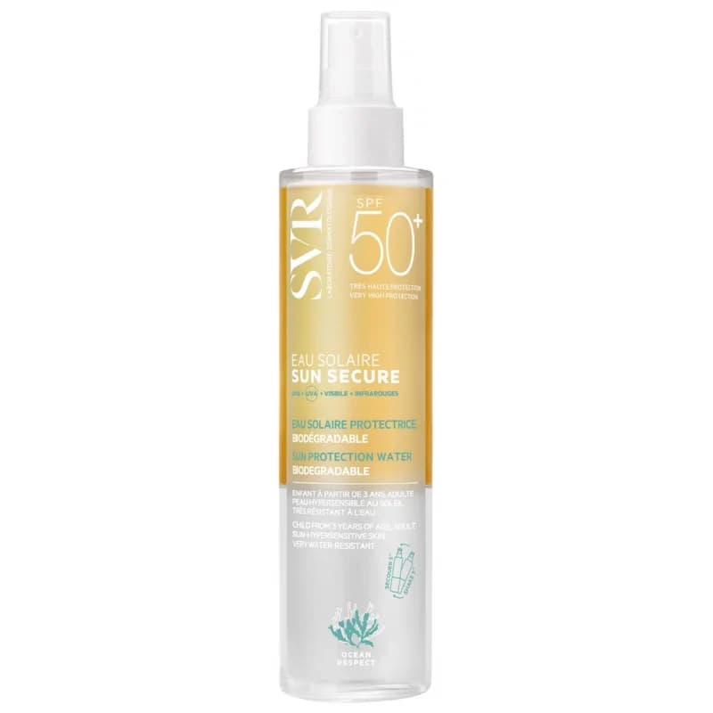 SVR Sun Secure Eau Solaire Protectrice Biodégradable SP50+ 200 ml