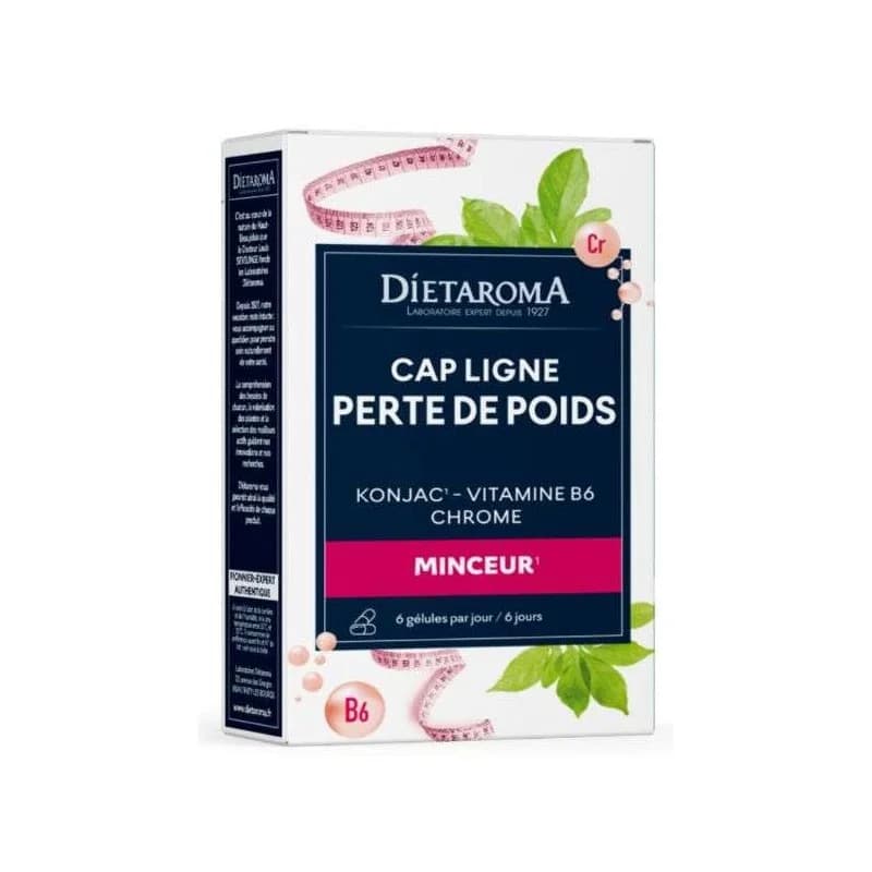 DIETAROMA CAPLIGNE KONJAC & CHROME 40 gélules