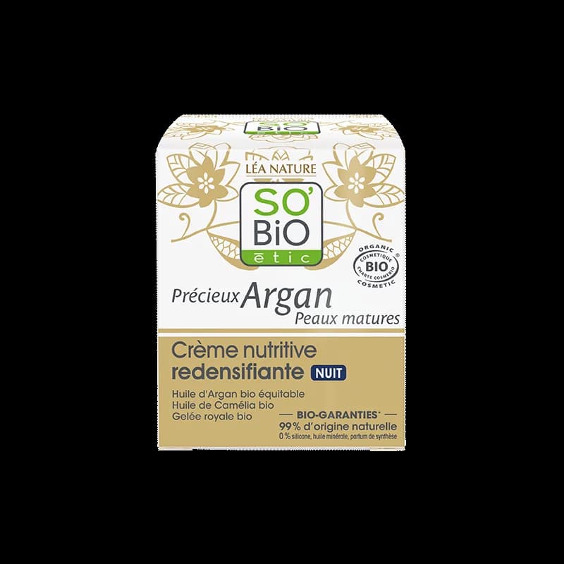 SO BIO CRÈME NUTRITIVE REDENSIFIANTE NUIT ARGAN 50 ML