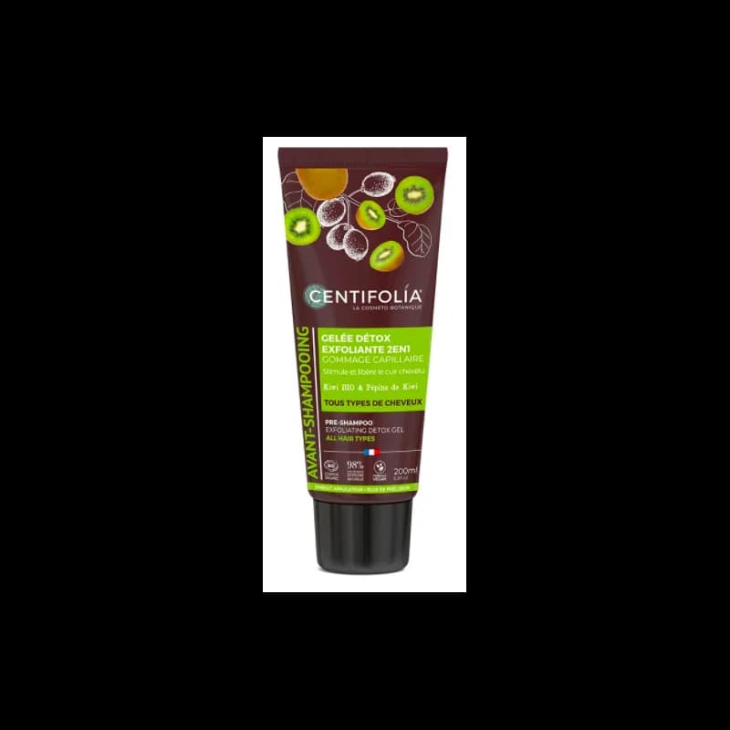 CENTIFOLIA AVANT-SHAMPOING GÉLEE DÉTOX EXFOLIANTE Gommage Capillaire 2en1 200ml