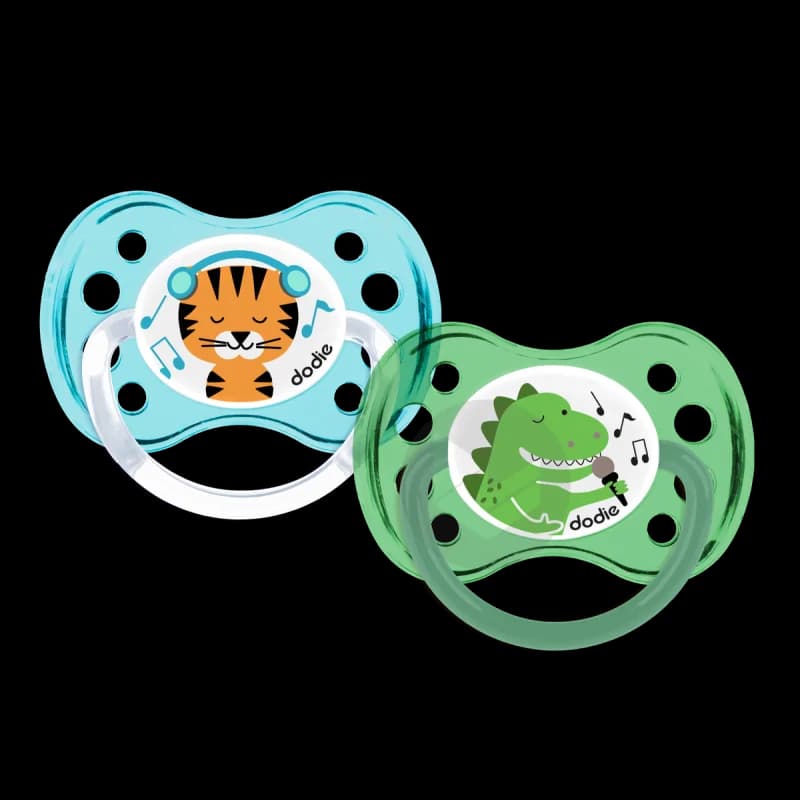 DODIE SUCETTE ANATOMIQUE 28 +6M DUO TIGRE/DINOSAURE