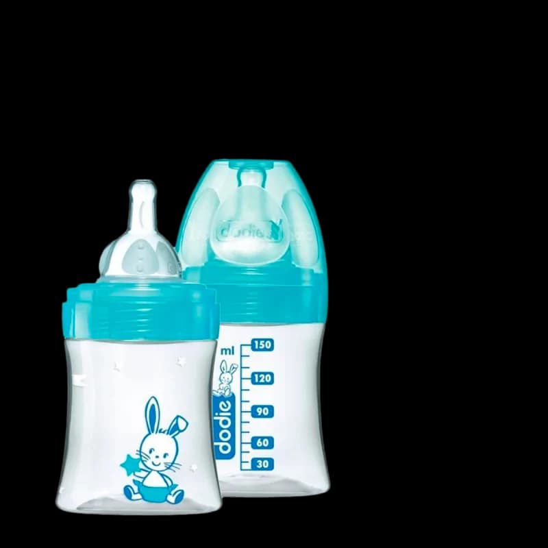 DODIE BIBERON INITIATION+ 150ML LAGOON VALENTIN  0-6 M TET RONDE 3 VIT D1
