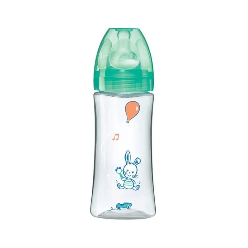 DODIE BIBERON INITIATION+ 330ML VERT VALENTIN +6 M TET RONDE 3 VIT D3