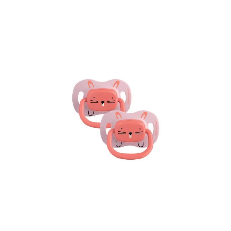 BÉBÉ CONFORT  SUCETTES REVERSIBLES - 18/36 M - SILICONE - ANIMALS ROSE X2 7034