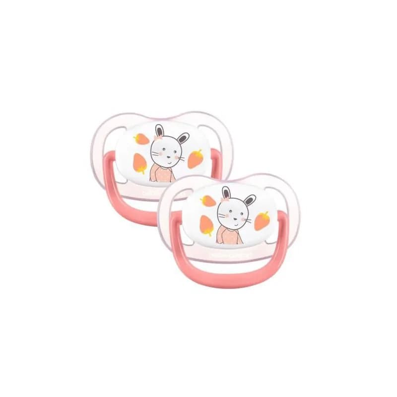 BÉBÉ CONFORT SUCETTES PHYSIO AIR CONF  - 0/6 M - THE GARDENER ROSE ET JAUNE  SIL X2 - 6891