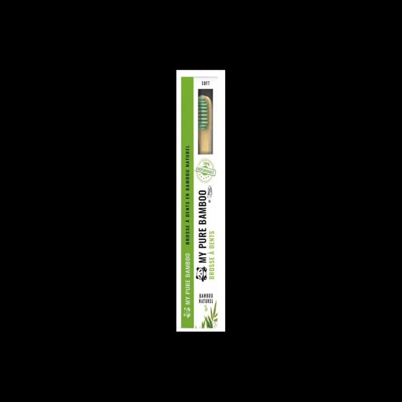 DENTI-SMILE BROSSE A DENT BAMBOU MEDIUM VERT