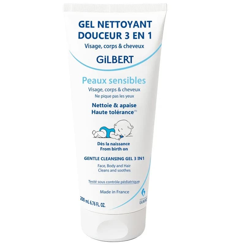 Gilbert Gel Nettoyant Douceur 3en1 Bebe 200ml