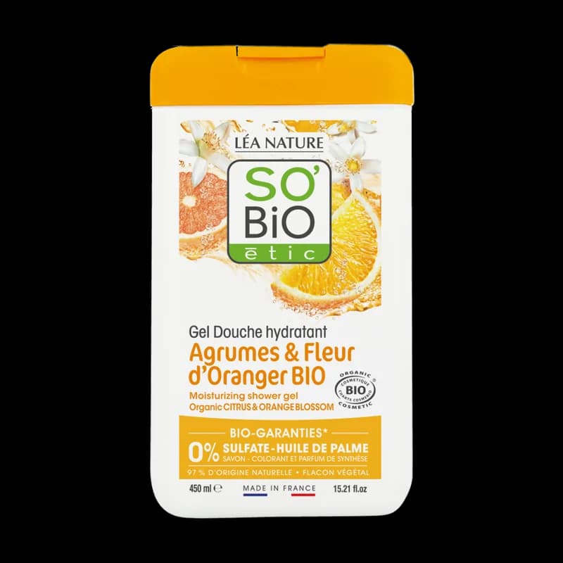 So Bio Gel Douche Agrumes Fleurs d’Oranger 450Ml