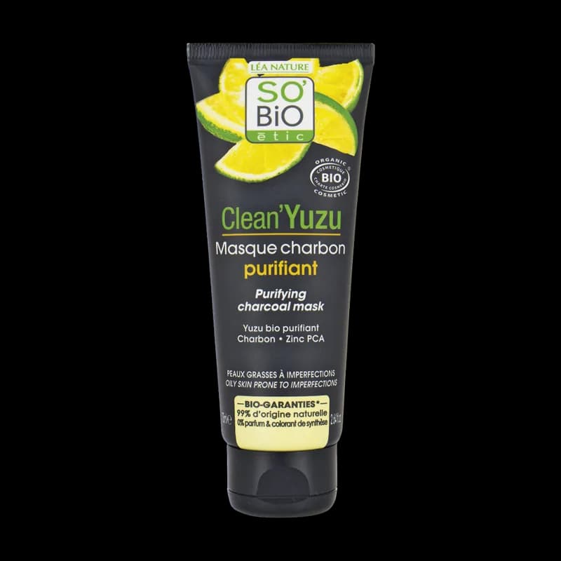 So Bio Yuzu Masque Charbon Purifiant 75Ml