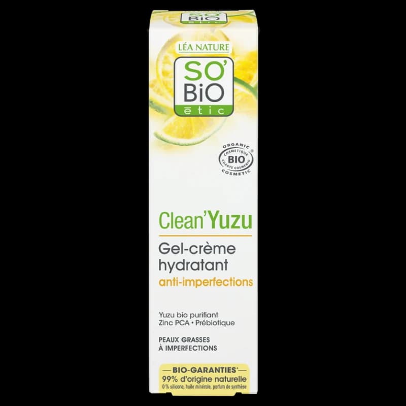 So Bio Yuzu Gel Crème Hydratant Anti-imperfections 40Ml