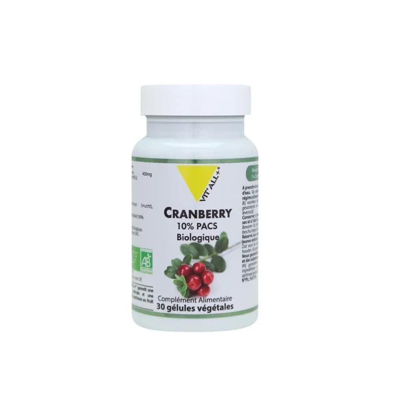 VIT’ALL+ Cranberry 400Mg 30 Gélules