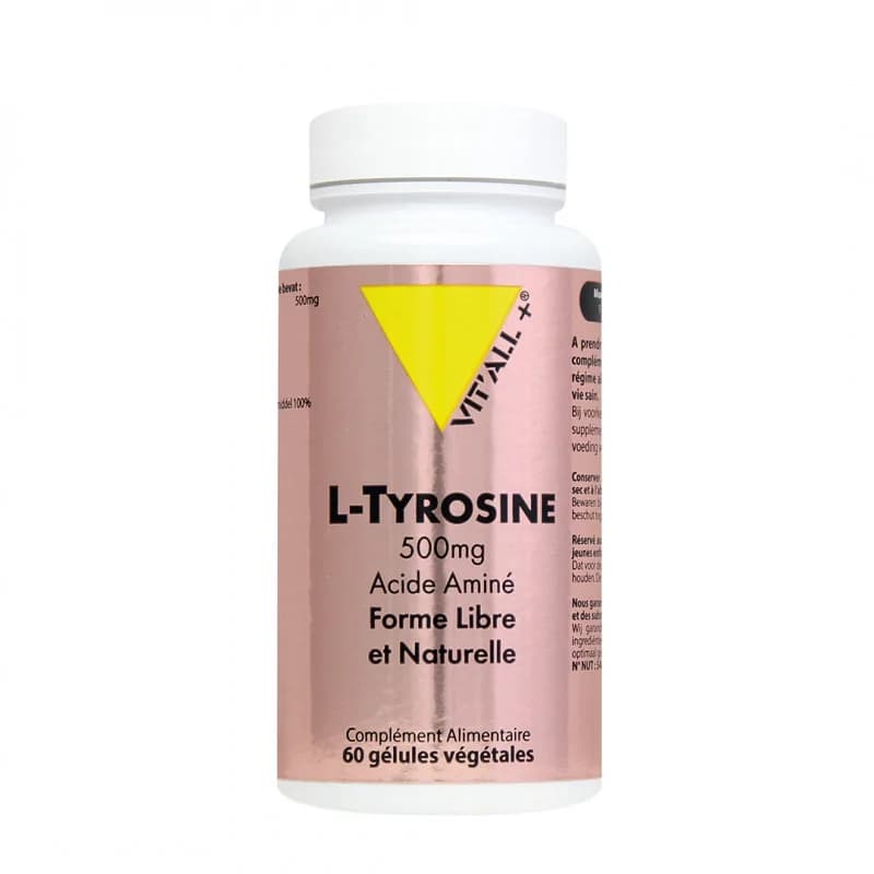 VIT’ALL+ L-Tyrosine 500Mg 60 Gélules