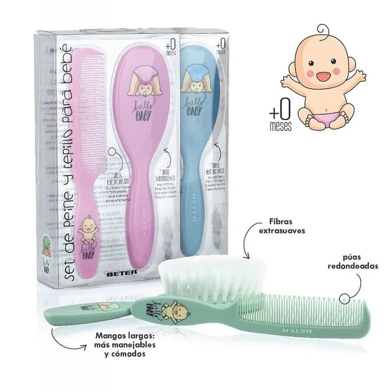 BETER ENSEMBLE PEIGNE ET  BROSSE POUR BÉBÉ R0004