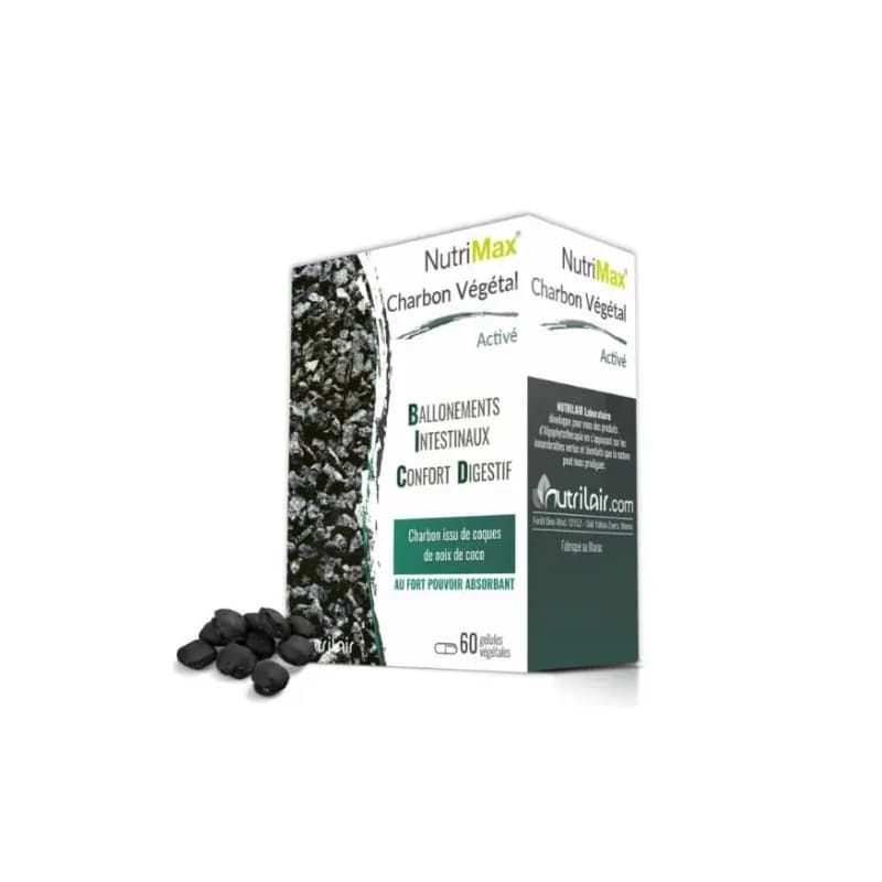 Nutrimax Charbon Vegetal Active 60 Gelules