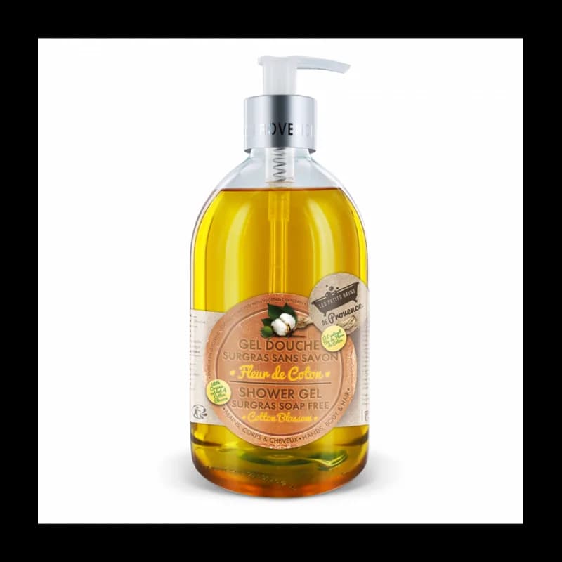 LES PETITS BAINS DE PROVENCE GEL DOUCHE FLEUR DE COTON  FLACON  500 ML