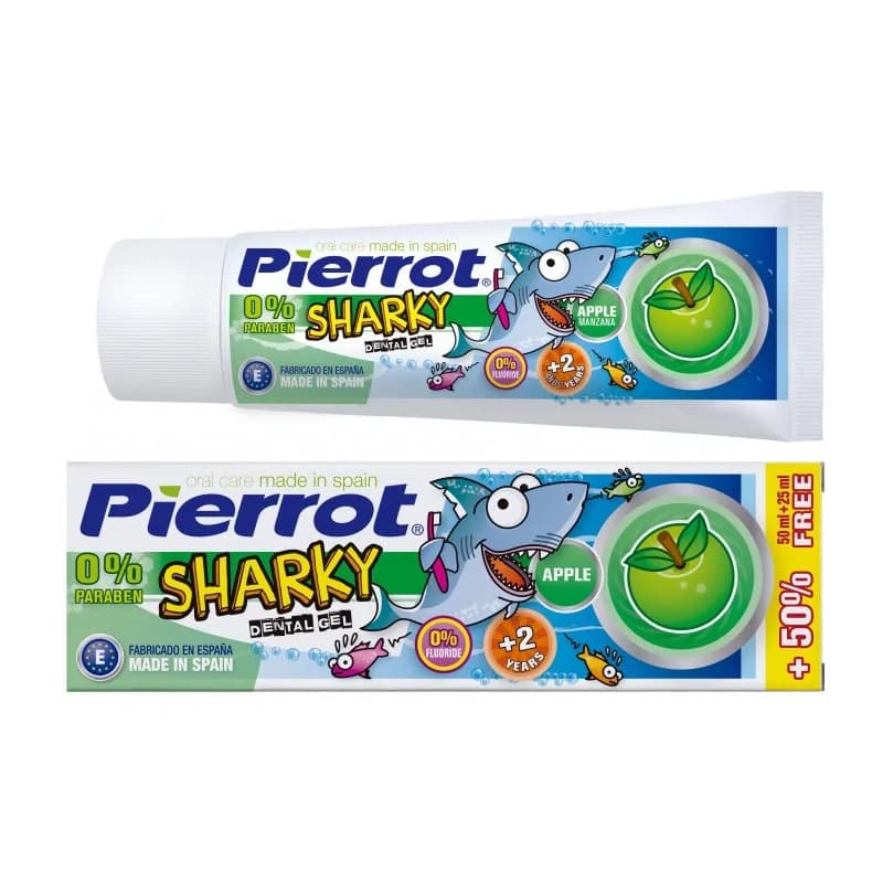 PIERROT DENTIFRICE SHARKY GOUT POMME 75 ML - 125