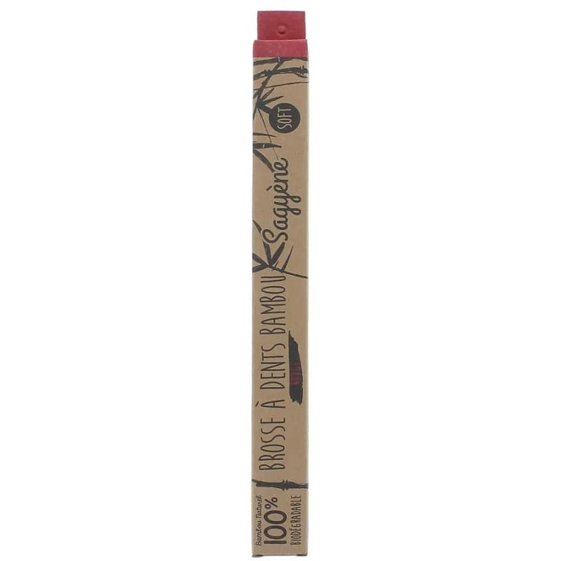 SAGYENE BROSSE À DENTS BAMBOU ROUGE
