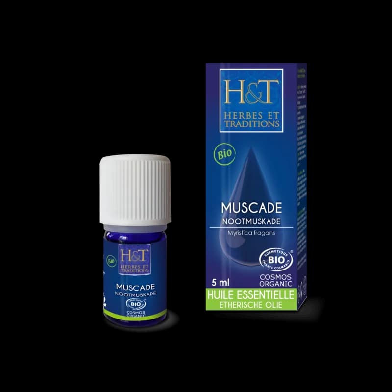 HERBES ET TRADITIONS HUILE ESSENTIELLE - MUSCADE (NOIX) BIO 5ML