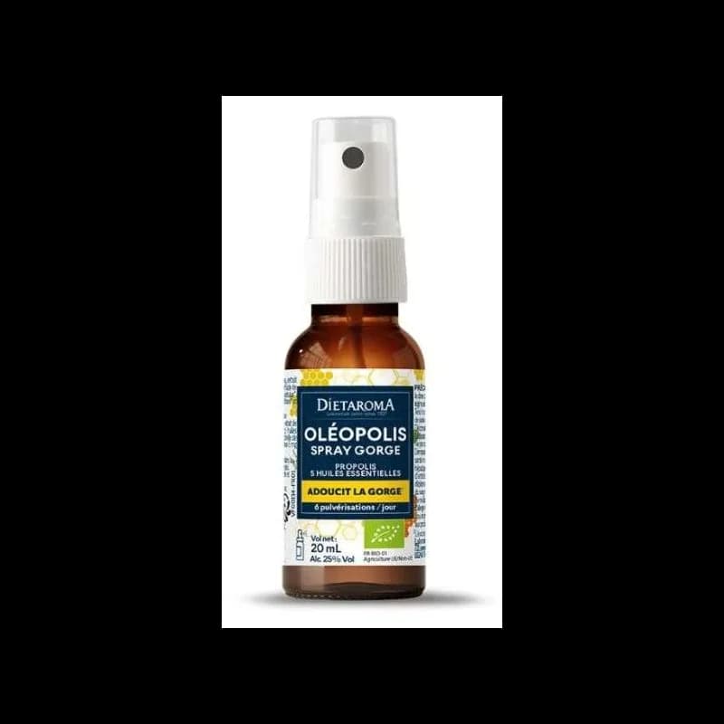 DIETAROMA SPRAY GORGE BIO A LA PROPOLIS ET AUX HUILES ESSENTIELLES