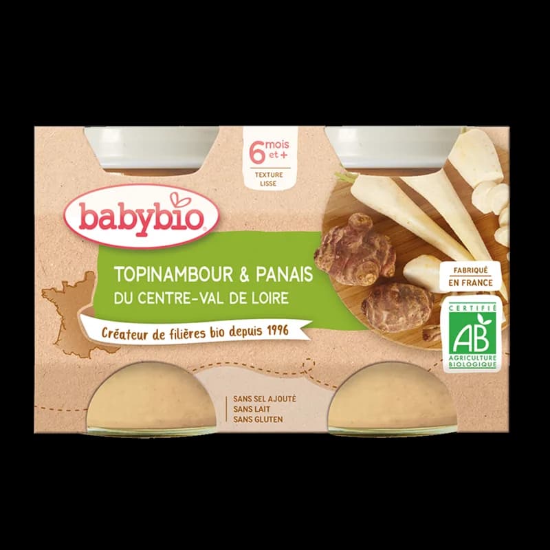 Babybio Topinambour & Panais du Centre-Val de Loire 2X130G