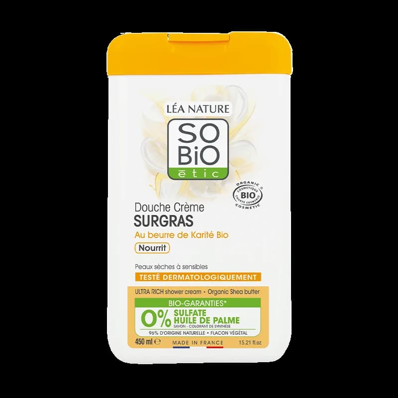 SO’BIO DOUCHE CREME SURGRAS KARITE 450ML