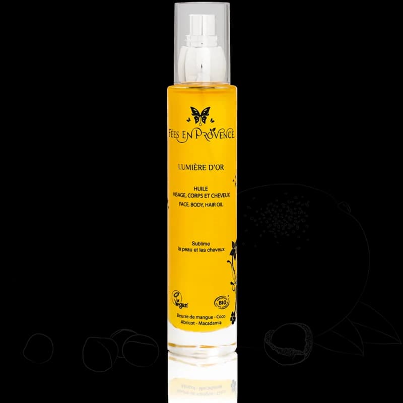 FEES EN PROVENCE LUMIERE D'OR HUILE VISAGE CHEVEUX 100ML