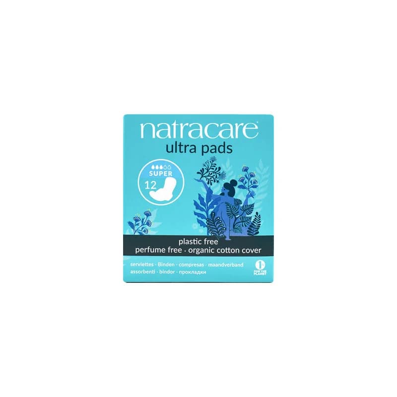 NATRACARE SERVIETTE ULTRA A RABATS 12U