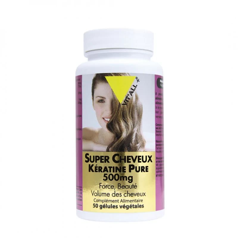 VIT’ALL+ SUPER CHEVEUX KERATINE PURE 50 GELULES