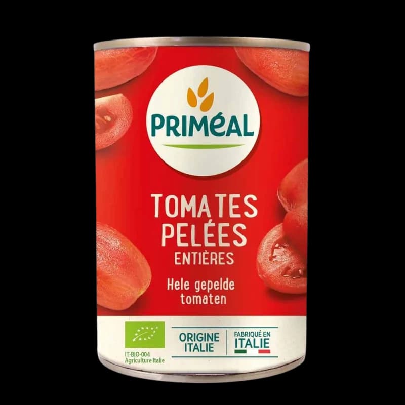 PRIMEAL TOMATES PELEES ENTIERES 400G