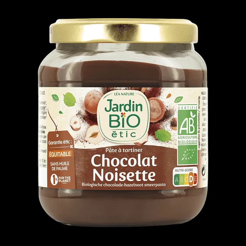 JARDIN BIO PATE A TARTINER CHOCOLAT NOISETTE 350G