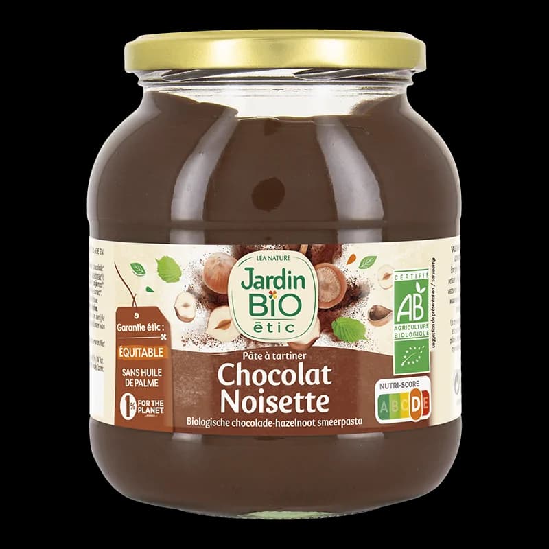 JARDIN BIO PATE A TARTINER CHOCOLAT NOISETTE 750G
