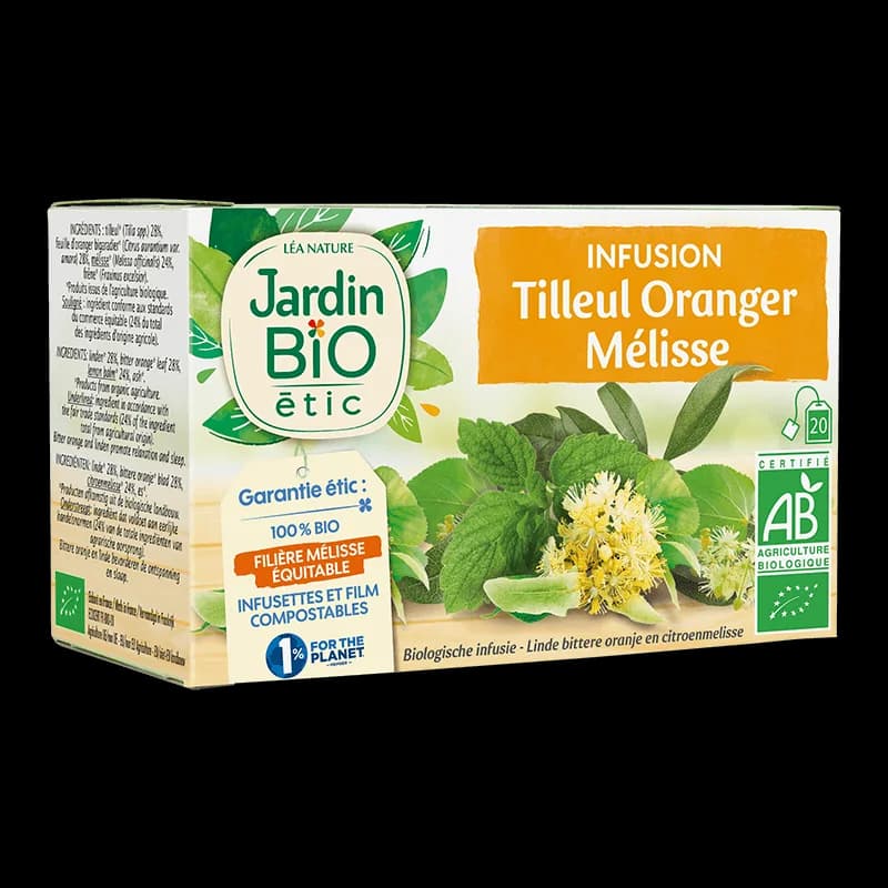 JARDIN BIO INFUSION TILLEUR ORANGER MELISSE 30G