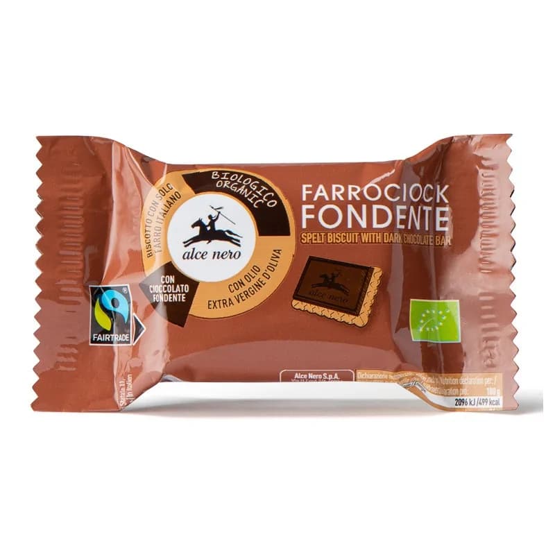 ALCE NERO BISCUIT EPEAUTRE CHOCOLAT AU LAIT 28G