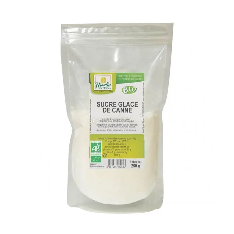 MOULIN DES MOINES SUCRE GLACE DE CANNE  250G