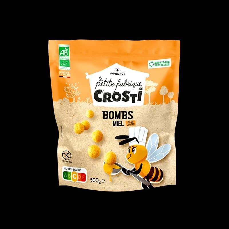 FAVRICHON CROSTI BOMBS MIEL SG 300G